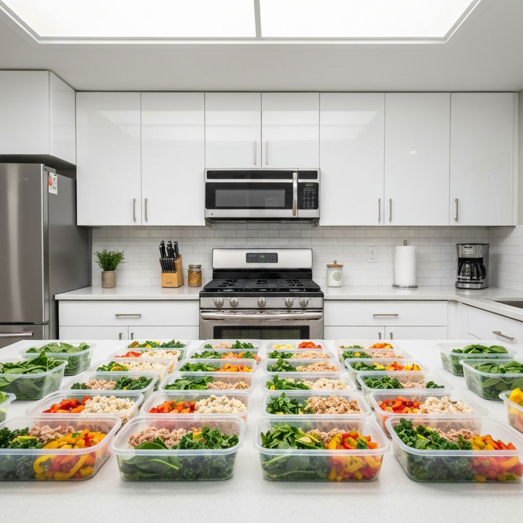 Organized meal prep containers